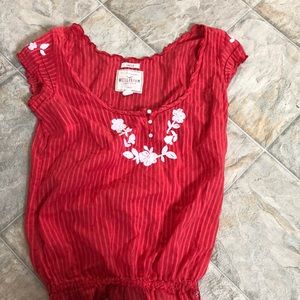 Sheer hollister top.